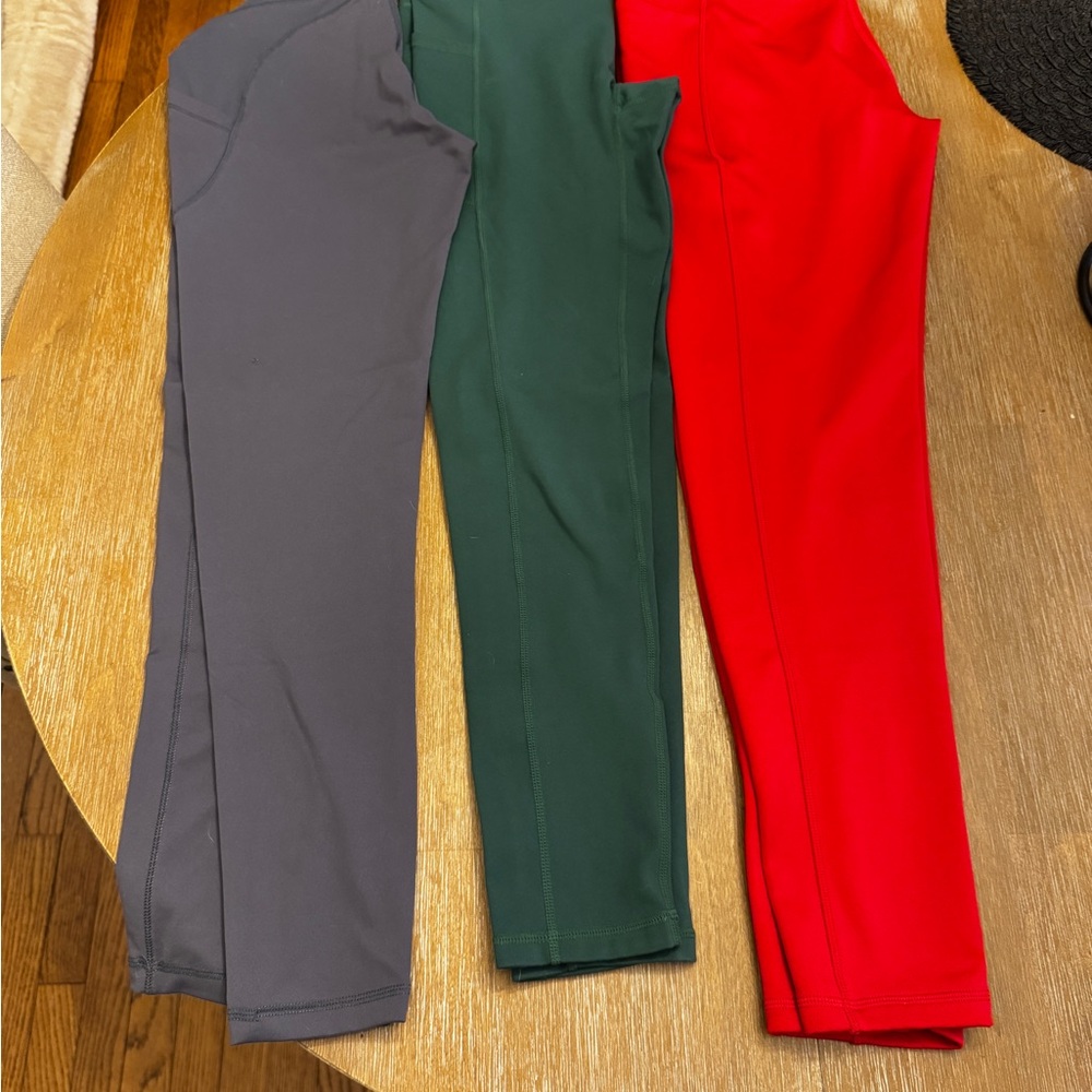 Set of 3 Leggings with pockets-all medium